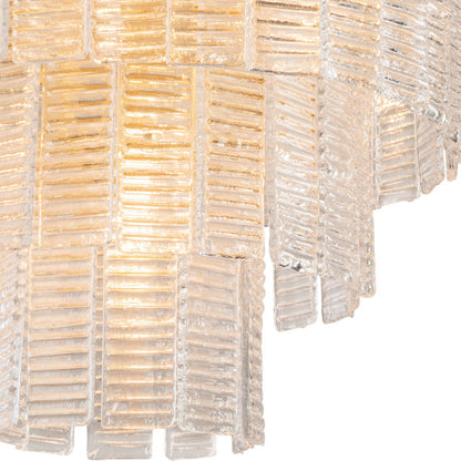 Alara 5 Light Chandelier Satin Brass - Convertible Flush Mount