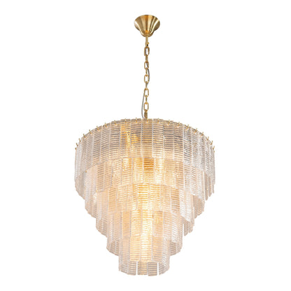 Alara 9 Light Chandelier Satin Brass - Convertible Flush Mount