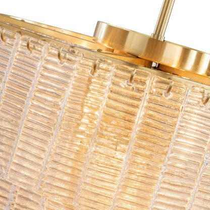 Alara 9 Light Chandelier Satin Brass - Convertible Flush Mount