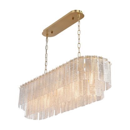 Alara 5 Light Chandelier Satin Brass