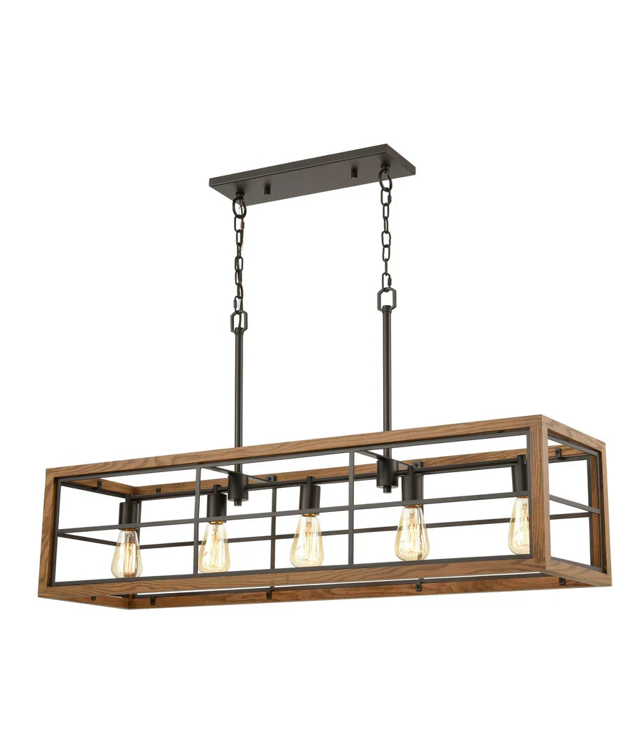 Banquet Wooden 5 Light Pendant