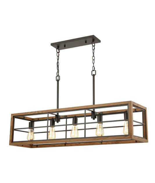 Banquet Wooden 5 Light Pendant