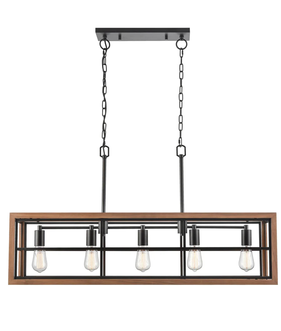 Banquet Wooden 5 Light Pendant