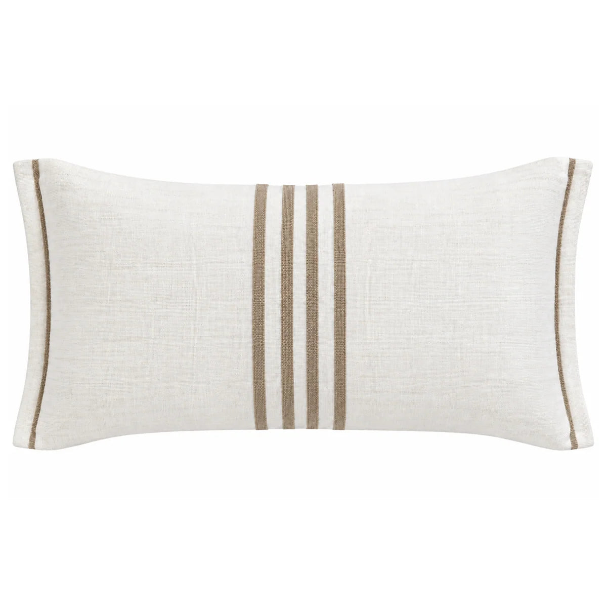 Linen Aura White 30x50 Cushion