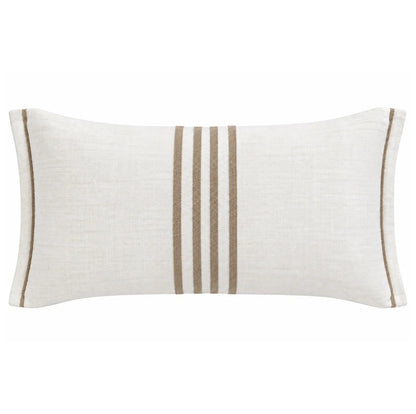 Linen Aura White 30x50 Cushion