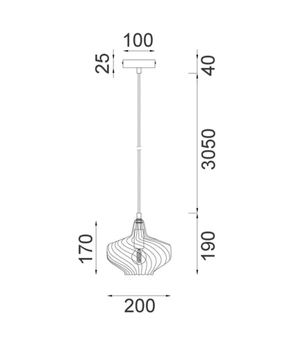 Campana Glass Pendant