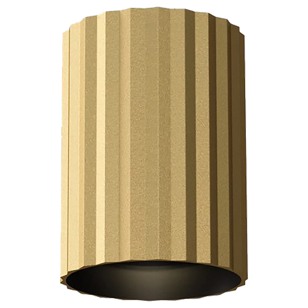 Calibo Canary Fluted 150mm Surface Mounted Downlight