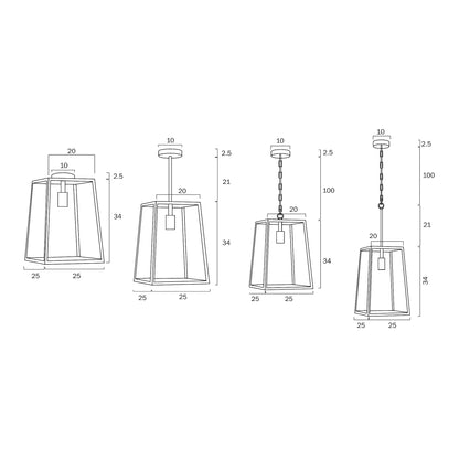 Cantena Large Glass Pendant