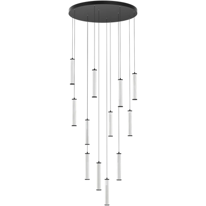 Calibo Charm Modern Fluted 12 Light Cluster Pendant Light