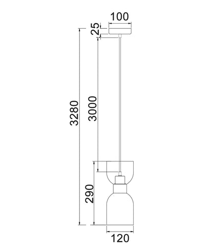 Clessidra Single Pendant