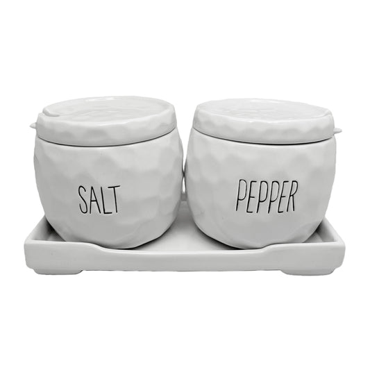 Spade Ceramic Salt Pepper Set