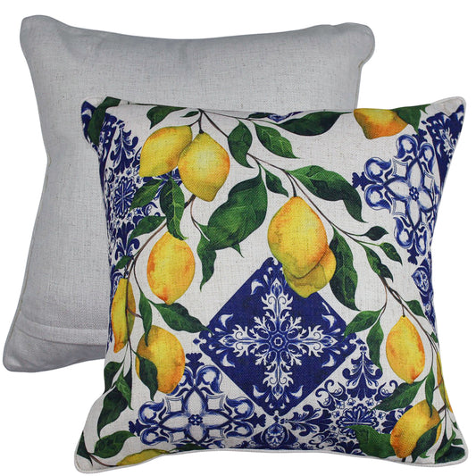 Citrus Linen Cushion 50x50cm