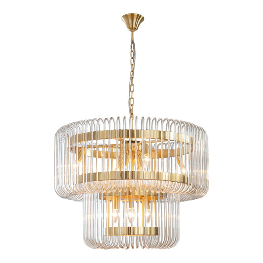 Collette 13 Light Satin Brass