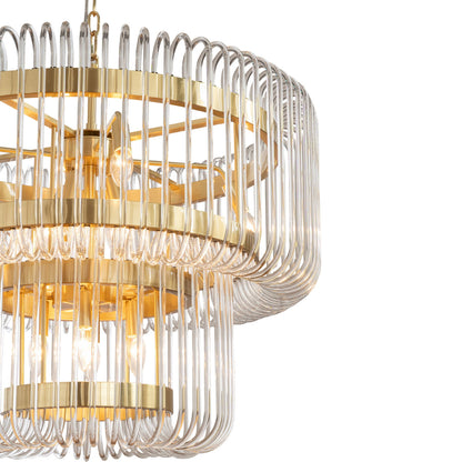 Collette 13 Light Satin Brass