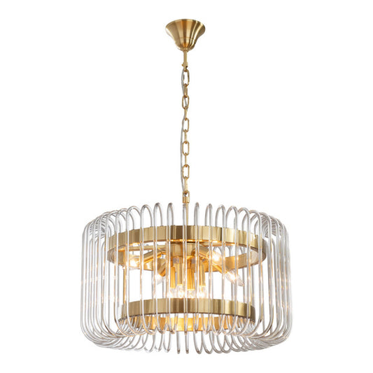 Collette 6 Light Satin Brass