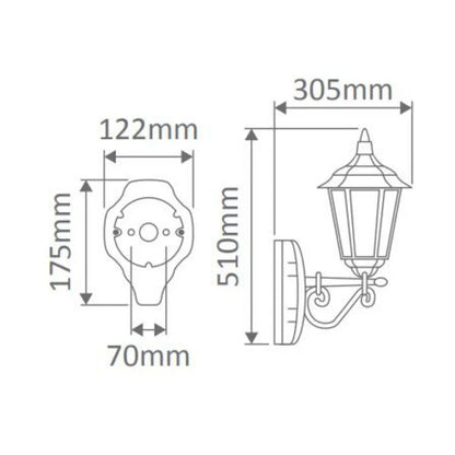 GT-131 Chester Upward Wall Light