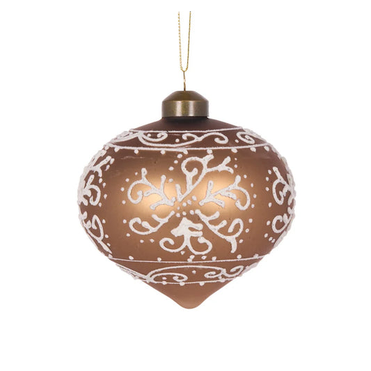 Piped Gingerbread Onion bauble