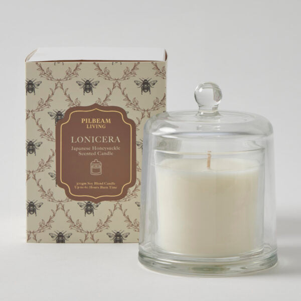Lonicera Glass Cloche Candle
