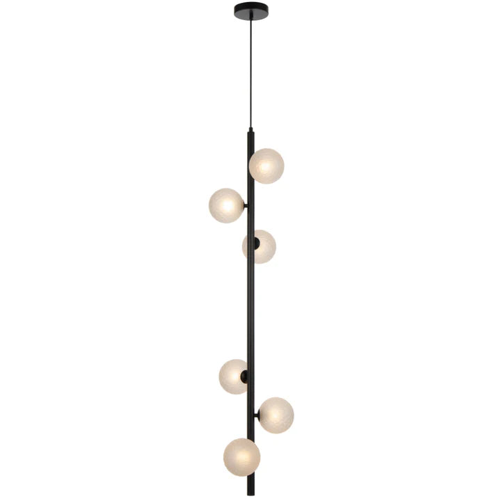 Elson 6 Light Pendant Black