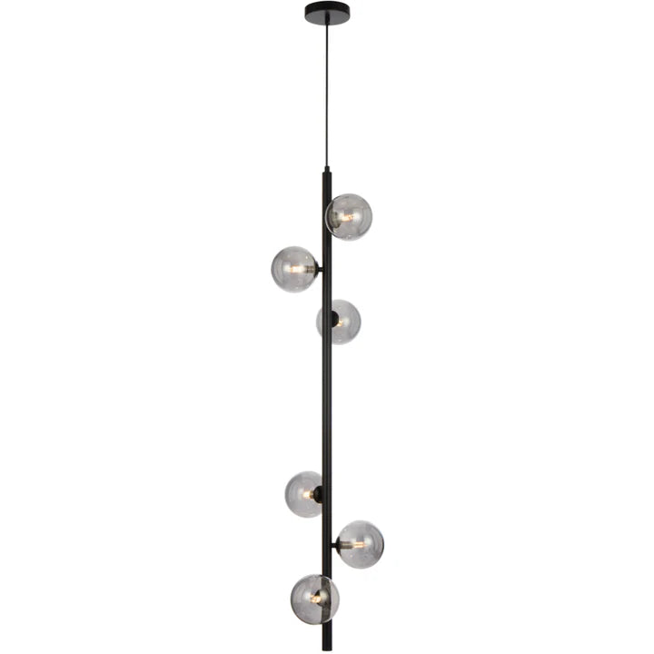 Elson 6 Light Pendant Black