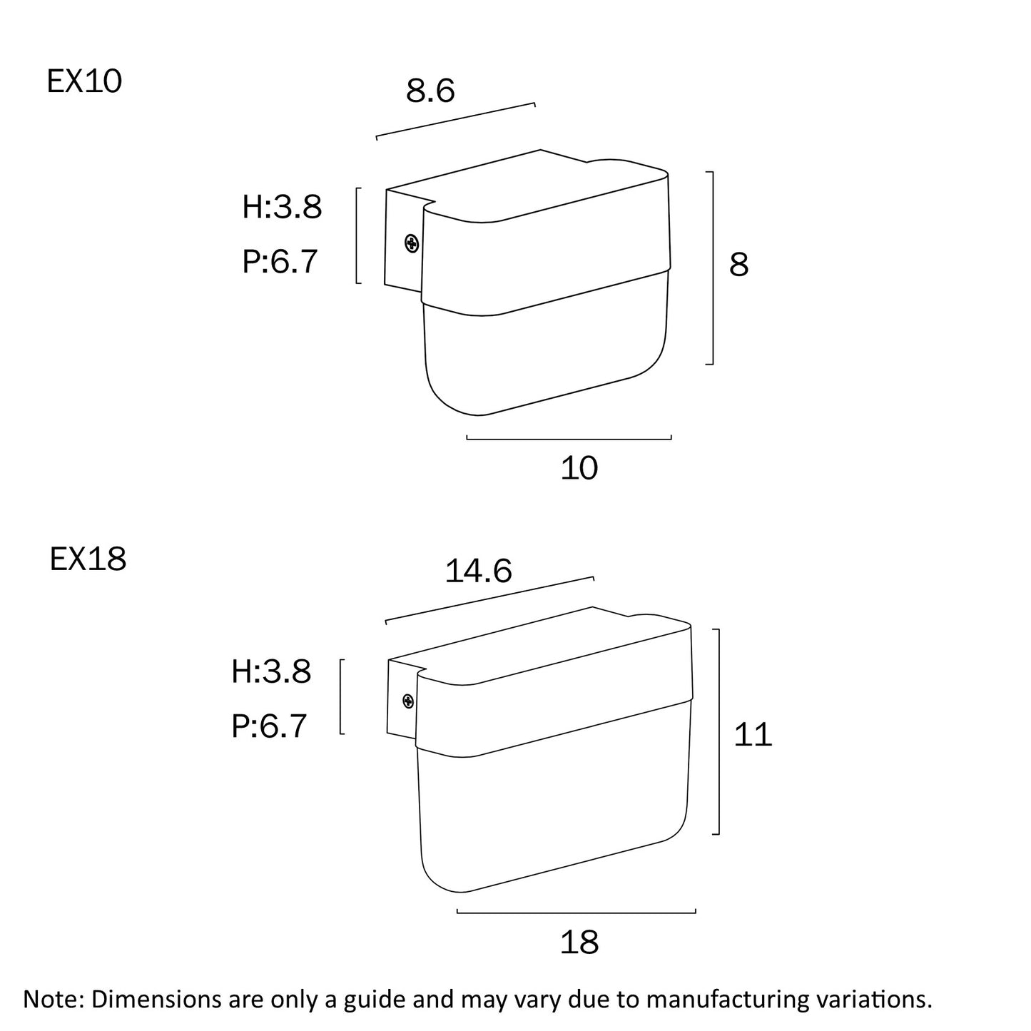 Fadro 18 External Wall Light