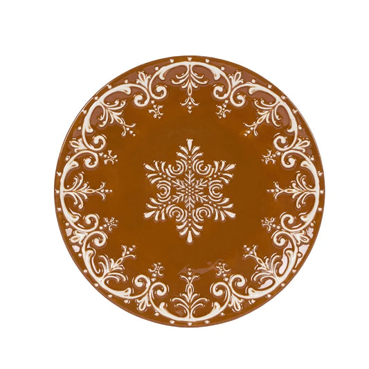 Lace Gingerbread Dinner Plate