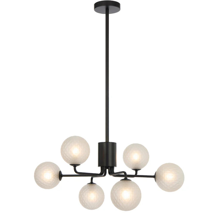 Felton 6 Light Pendant Black
