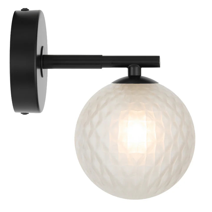 Felton 1 Wall Light Black
