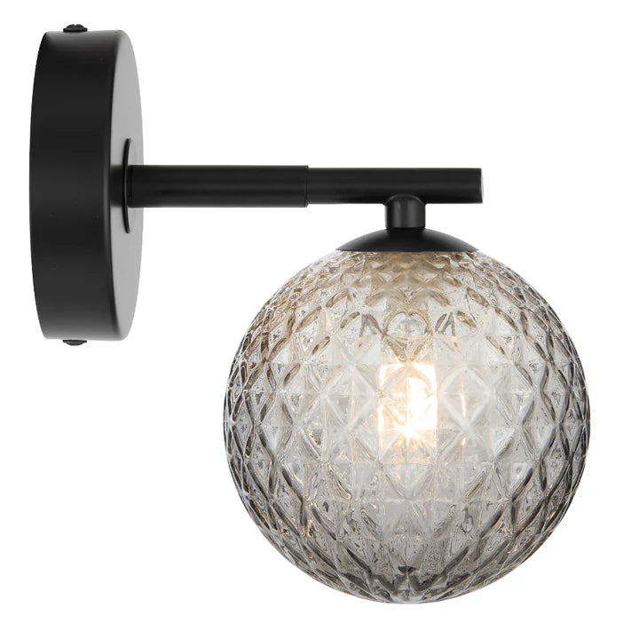 Felton 1 Wall Light Black