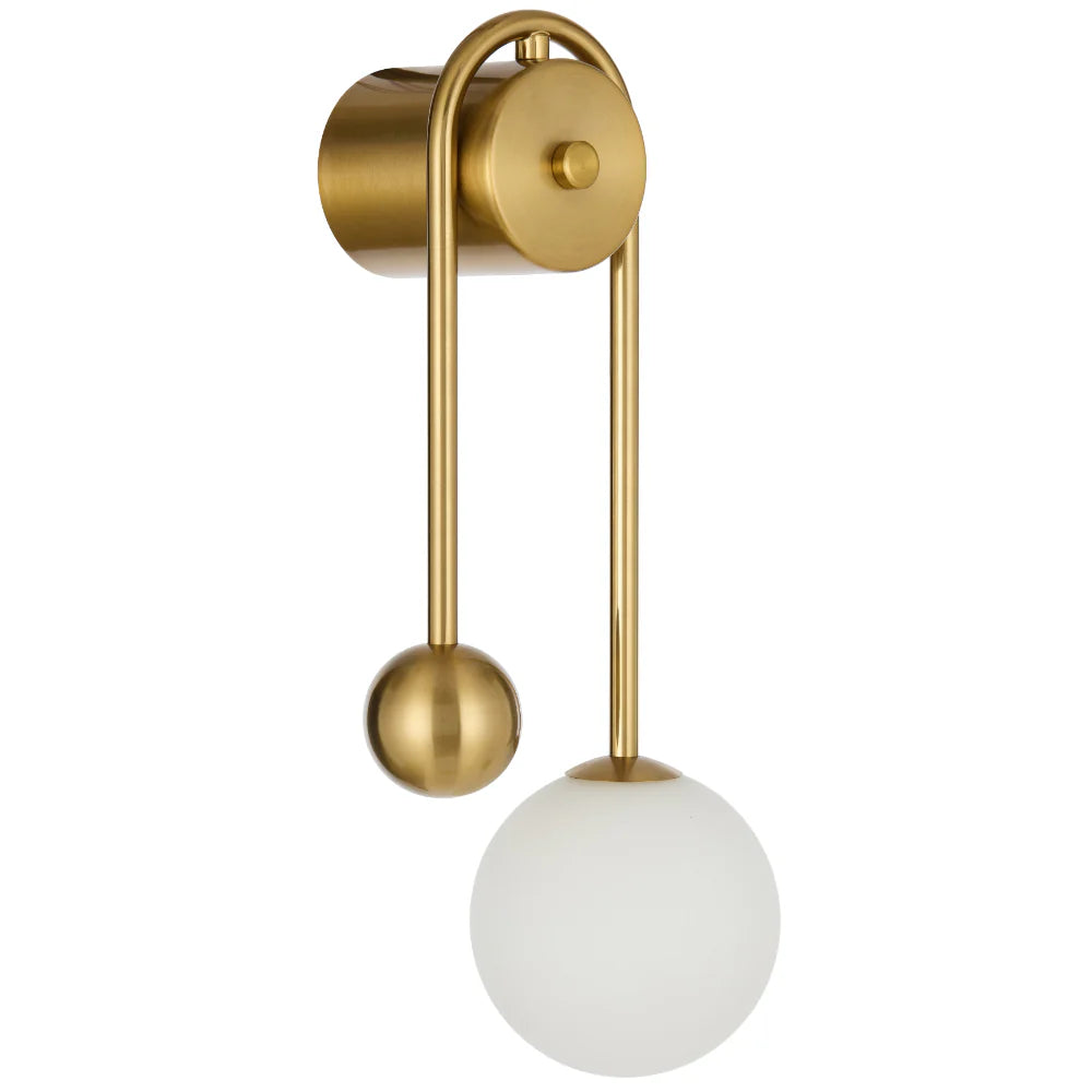 Felton Arm Wall Light Antique Gold