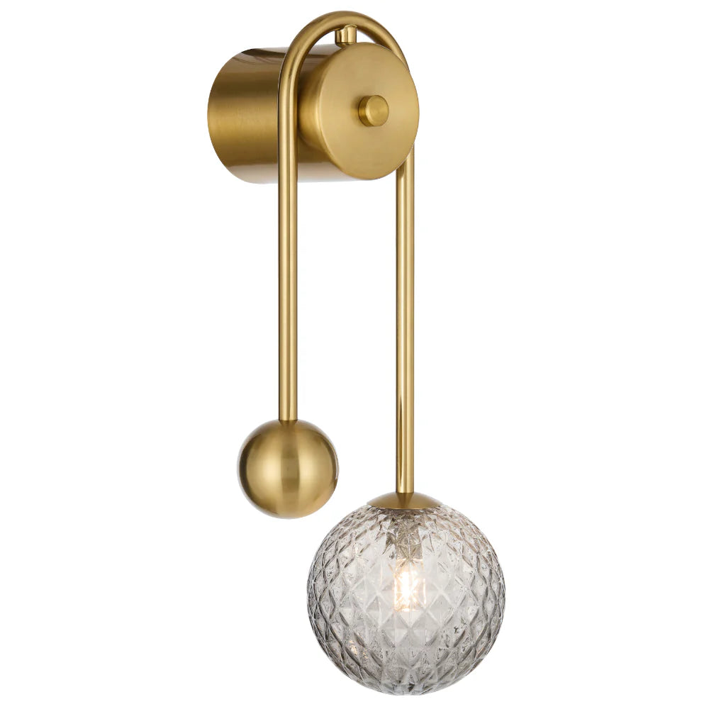 Felton Arm Wall Light Antique Gold