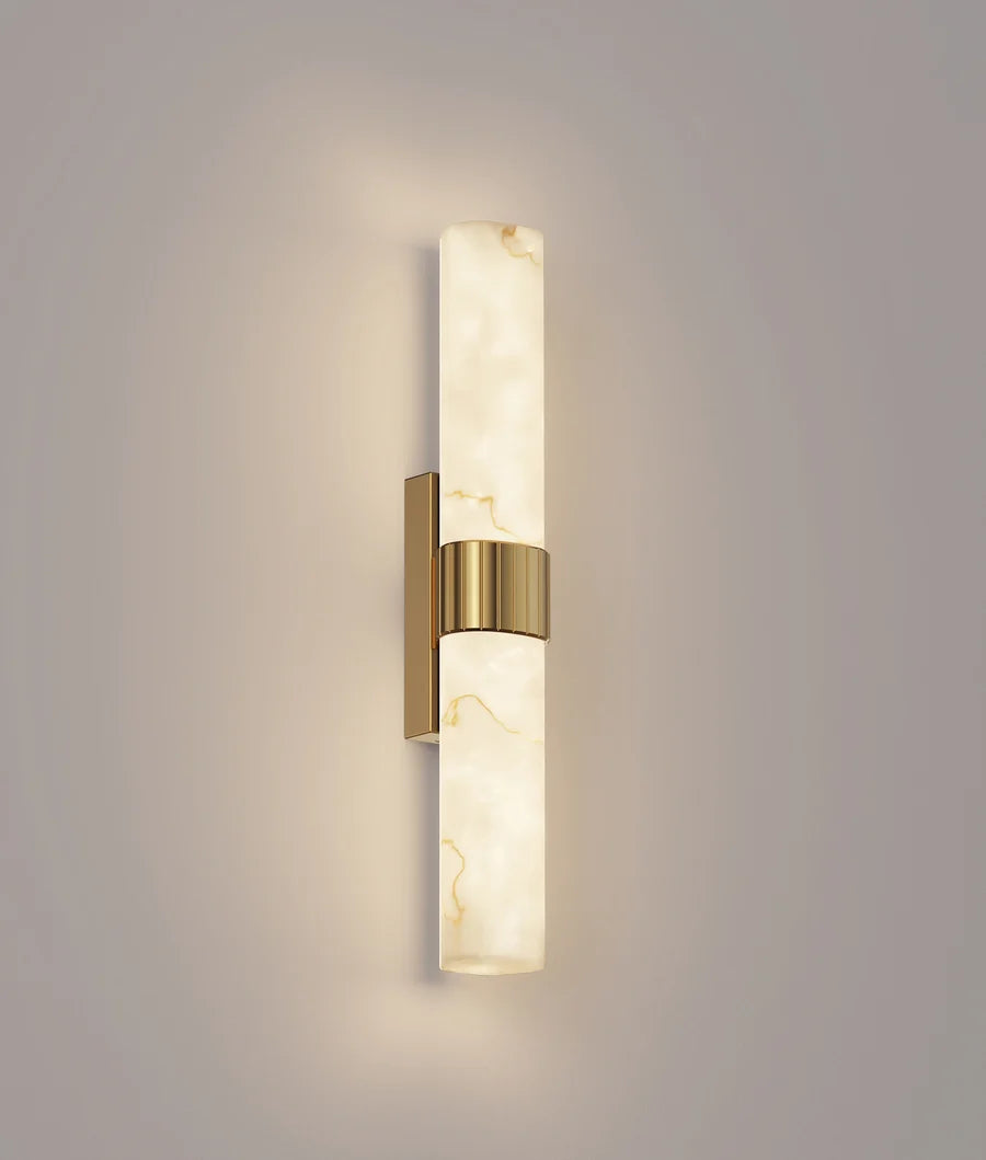 FLECHA Curved Faux Marble Wall Lights