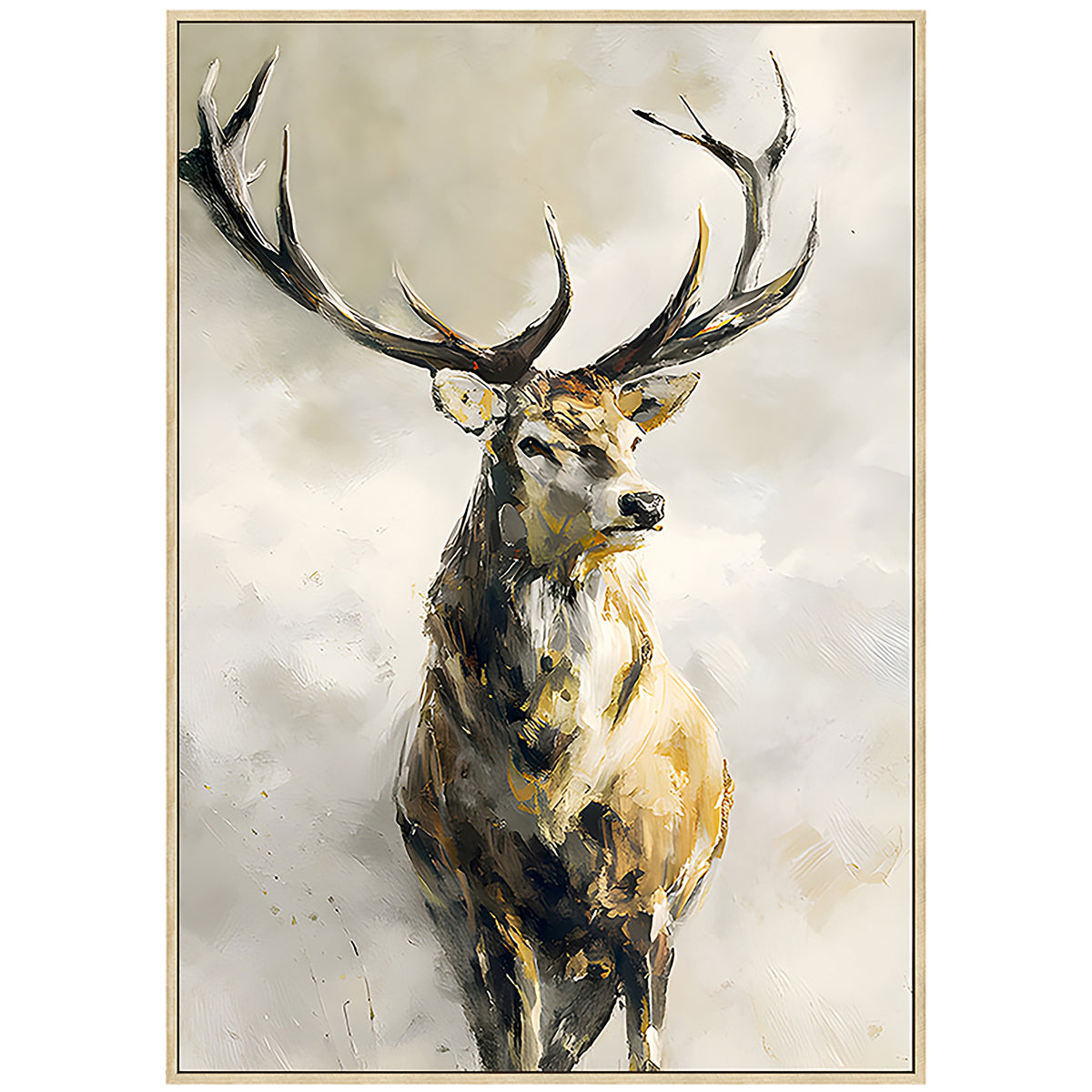 Stag Night Painting