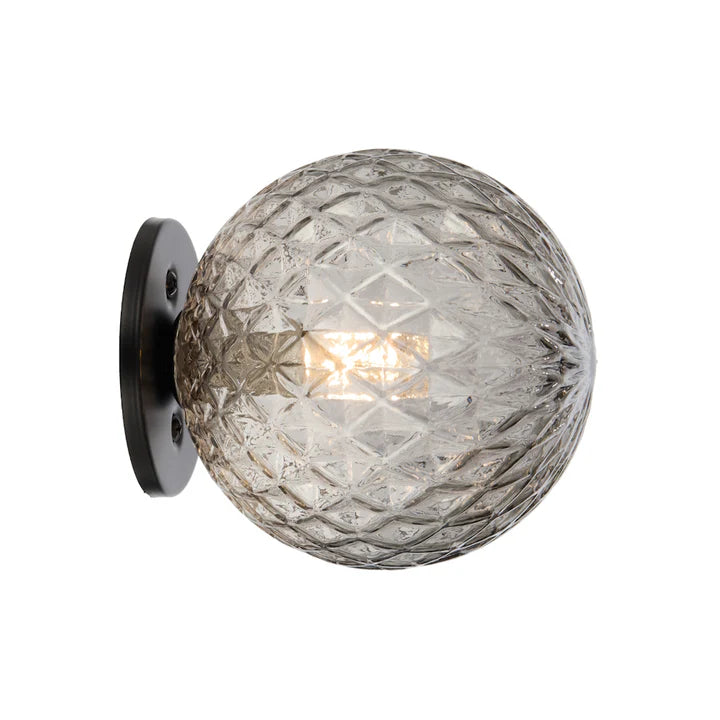 Gaston Black Wall Light