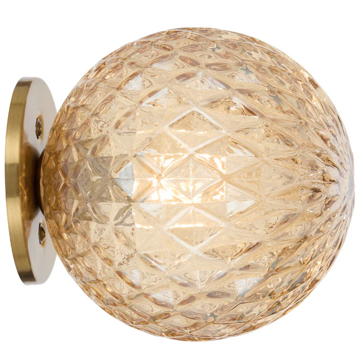 Gaston Antique Gold Wall Light