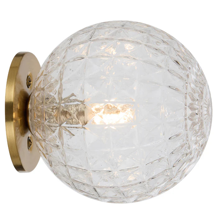 Gaston Antique Gold Wall Light