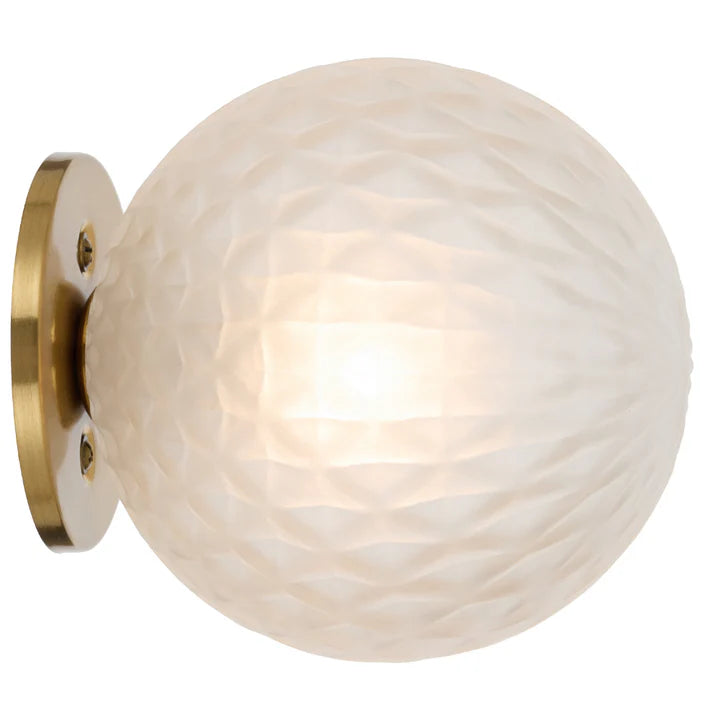 Gaston Antique Gold Wall Light