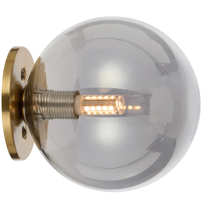 Gaston Antique Gold Wall Light