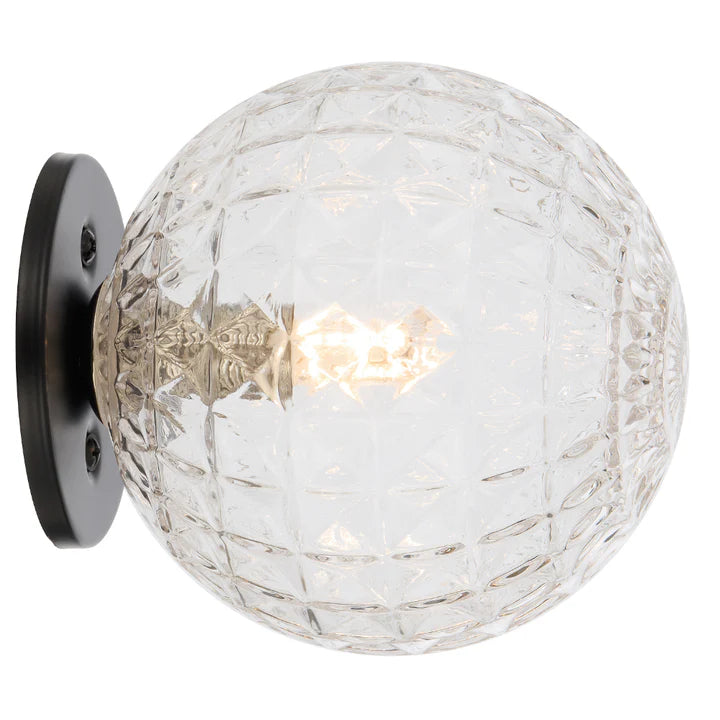 Gaston Black Wall Light