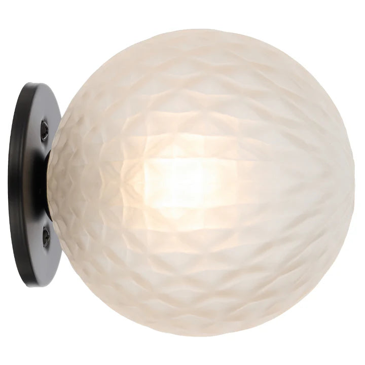 Gaston Black Wall Light