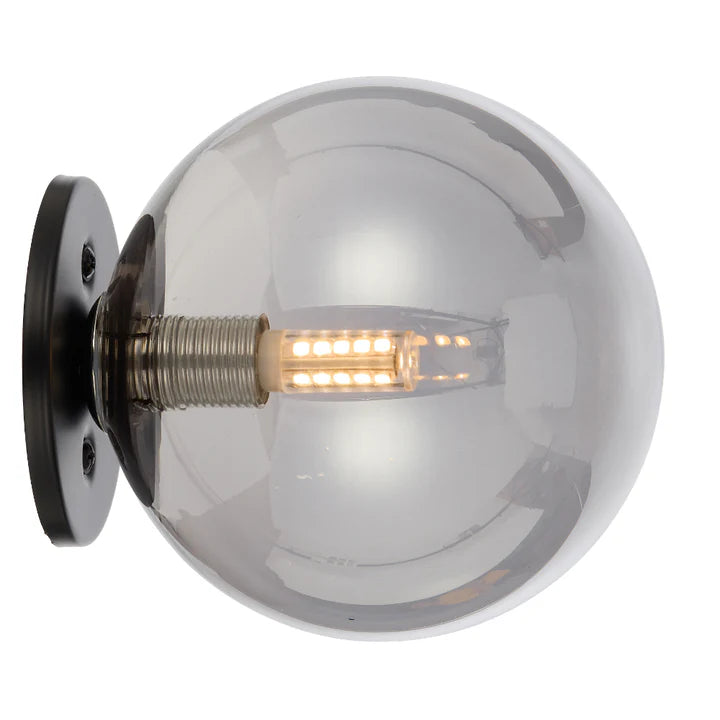 Gaston Black Wall Light