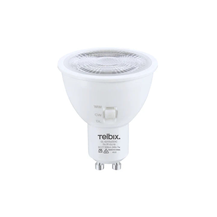 Telbix 7w GU10 Tri LED Globe