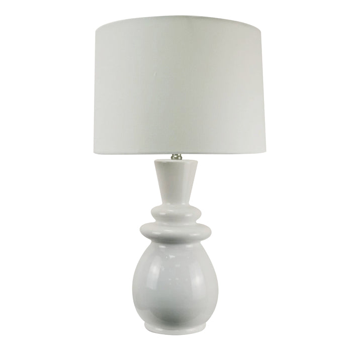 Bloomingdale Ceramic White Table Lamp