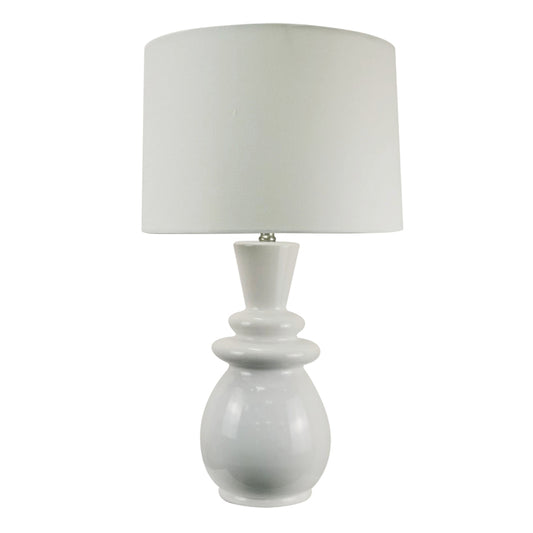 Bloomingdale Ceramic White Table Lamp