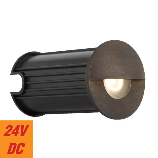 Halon Brass Step Light 24v