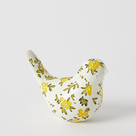 Blooming Bird Sculpture White Collection