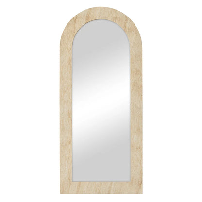 Sienna 180cm Arch Mirror Travertine Look