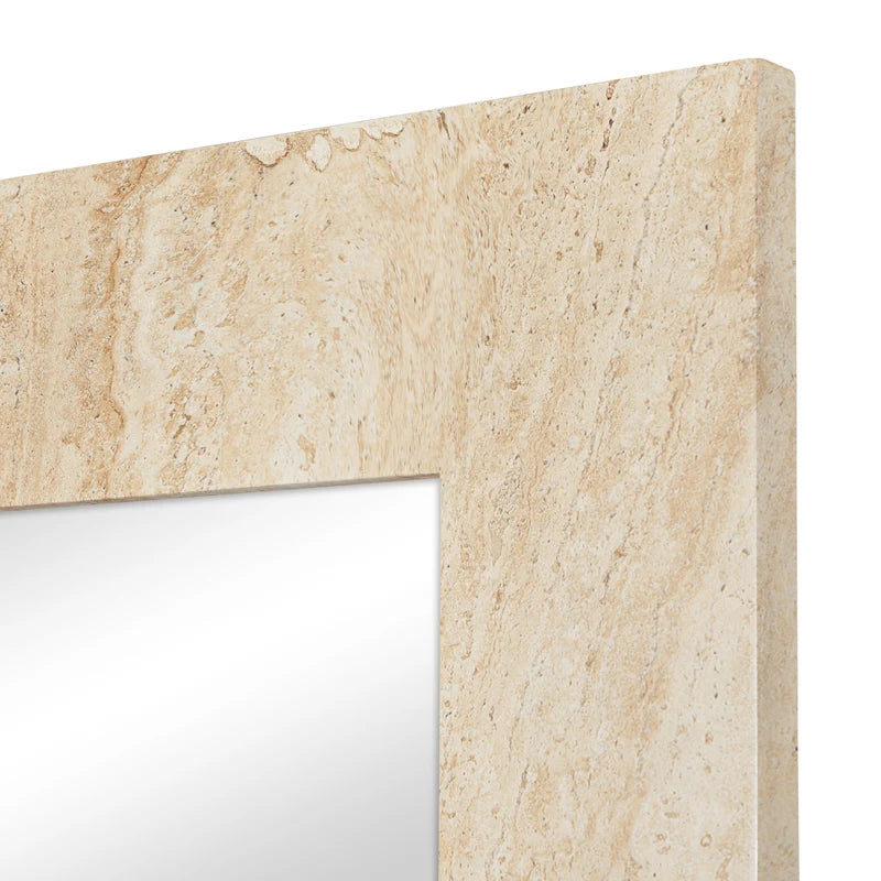 Sienna 180cm Rectangle Mirror Travertine Look