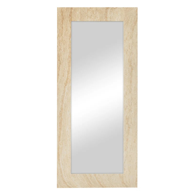 Sienna 180cm Rectangle Mirror Travertine Look