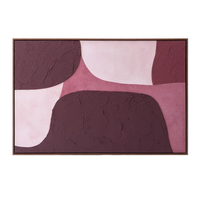 Burgundy Bubble Wall Art 80x120cm
